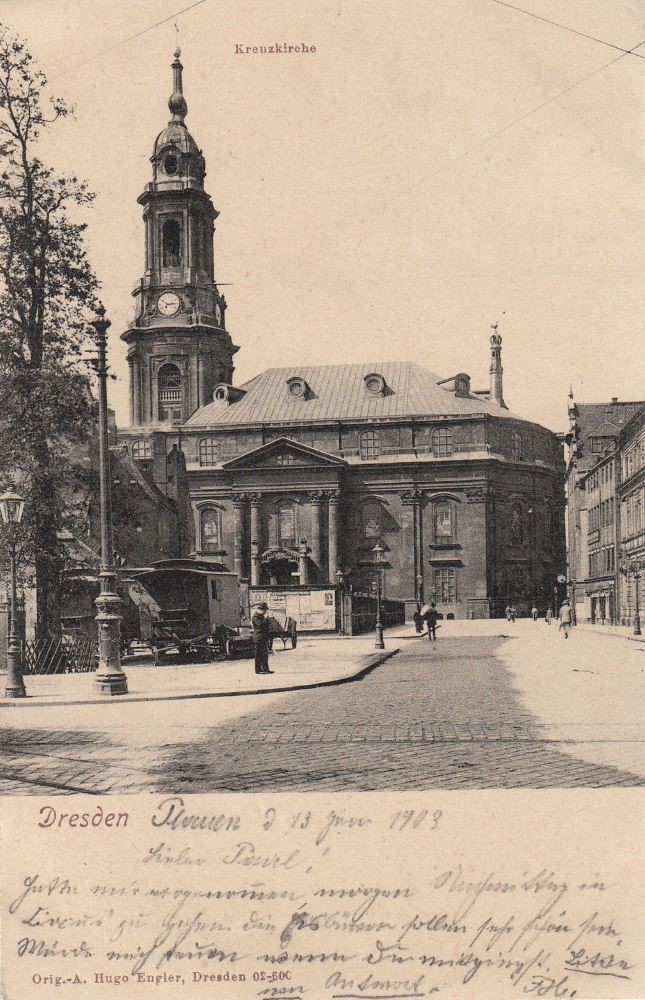 An der Kreuzkirche  Dresden