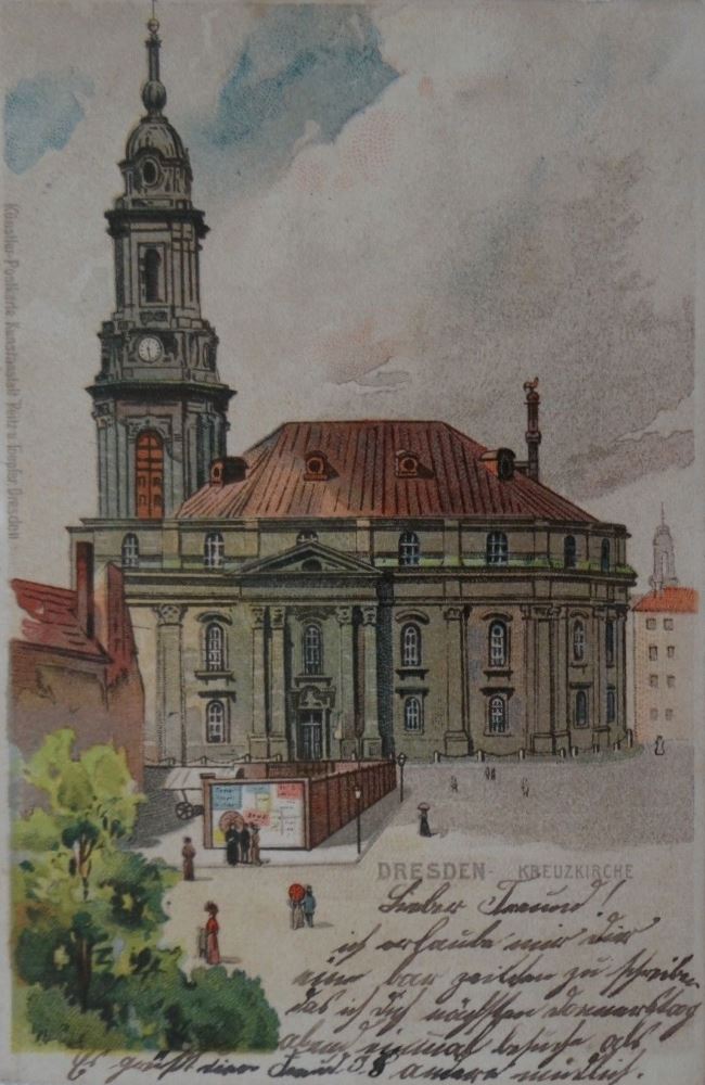 An der Kreuzkirche  Dresden