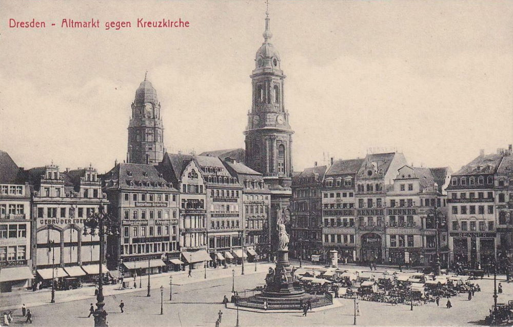 Altmarkt - Südostseite quer  Dresden