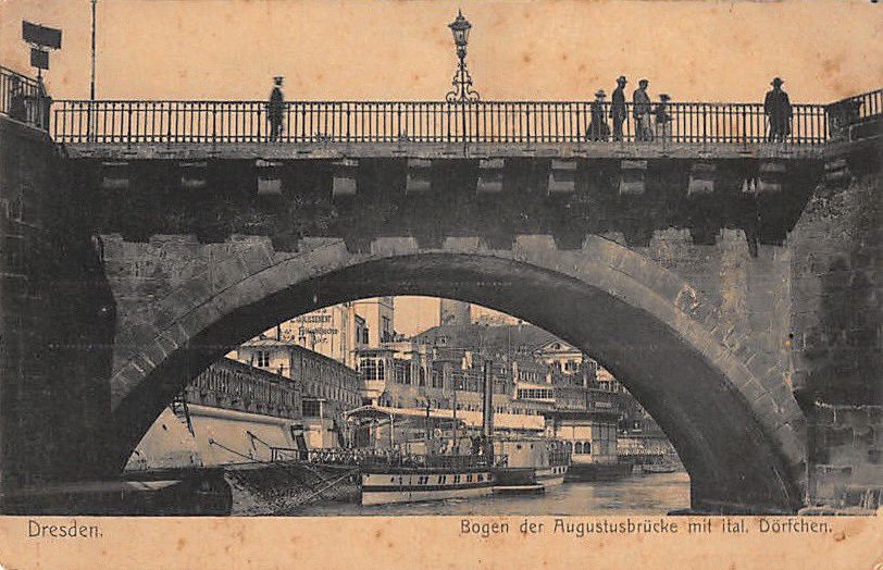 Alte Augustusbr&uuml;cke  Dresden