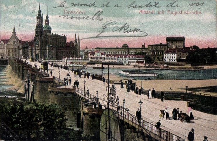 Alte Augustusbr&uuml;cke  Dresden