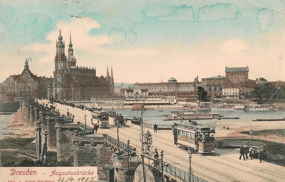 Alte Augustusbr&uuml;cke  Dresden