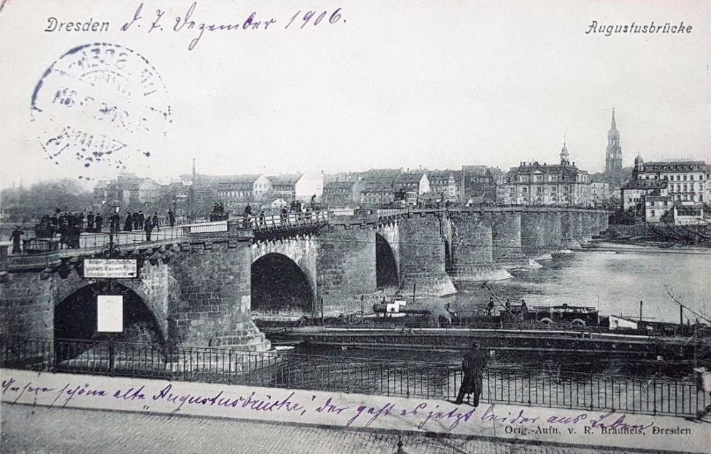 Alte Augustusbr&uuml;cke  Dresden