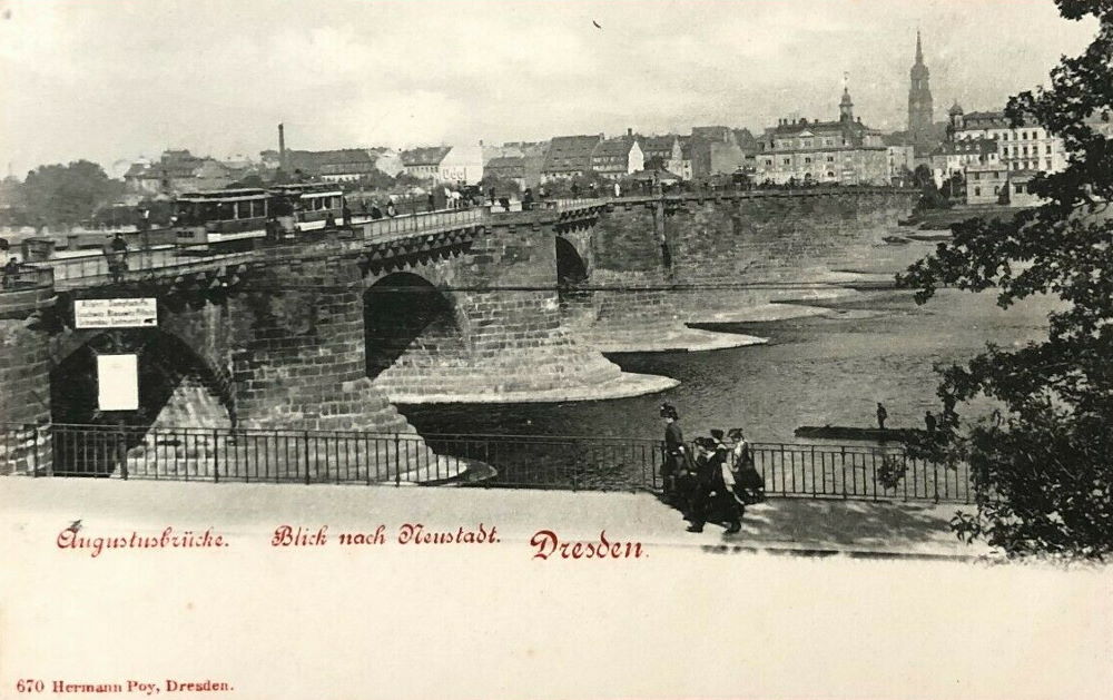 Alte Augustusbr&uuml;cke  Dresden