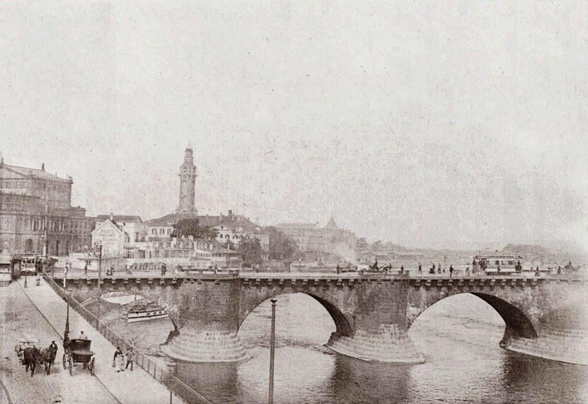 Alte Augustusbr&uuml;cke  Dresden