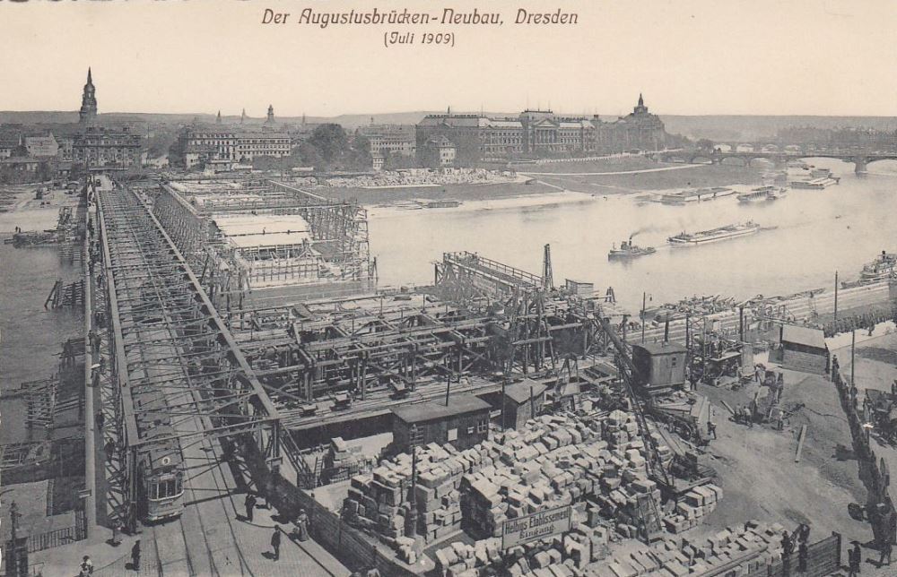 Augustusbr&uuml;cke - Neubau  Dresden