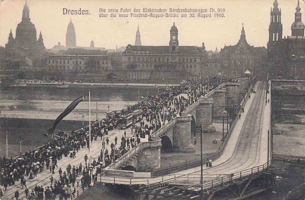 Augustusbrücke - Einweihung  Dresden