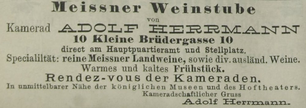 Kleine Br&uuml;dergasse 19 (-1890 Kleine Br&uuml;dergasse 10)  Dresden