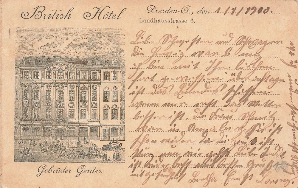 Landhausstraße 6 (1856 Innere Pirnaische Gasse 22, -1891 Landhausstraße 22) Dresden Landhausstraße 6 (1856 Innere Pirnaische Gasse 22, -1891 Landhausstraße 22) Dresden