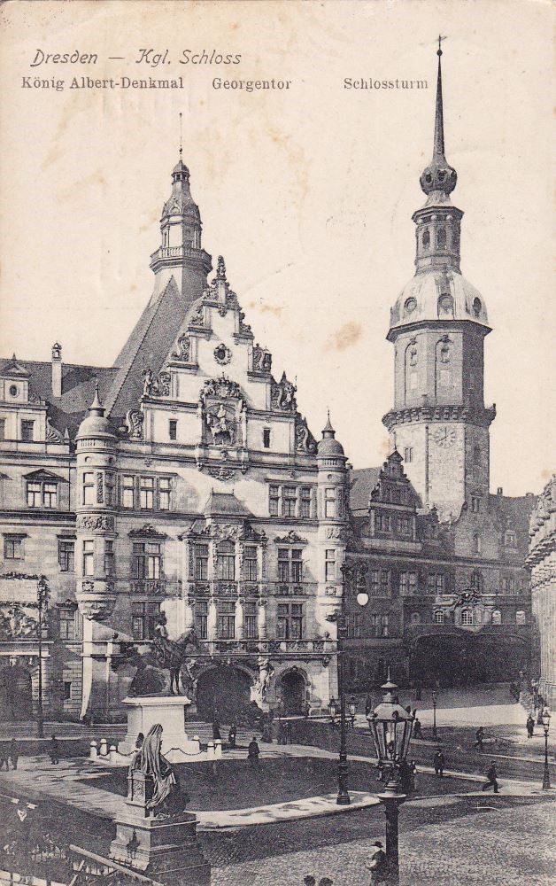 Residenzschloss - Georgenbau von der Terrassentreppe  Dresden