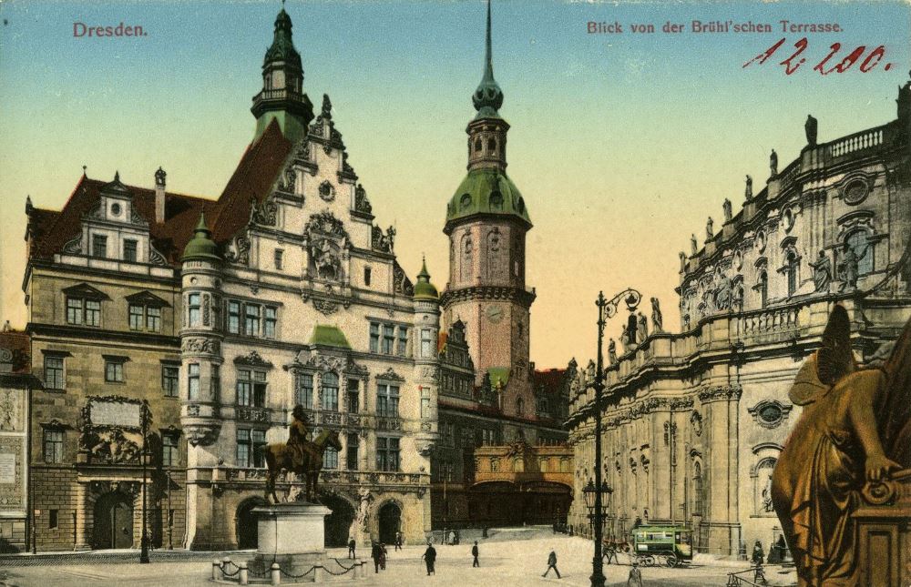 Residenzschloss - Georgenbau von der Terrassentreppe  Dresden