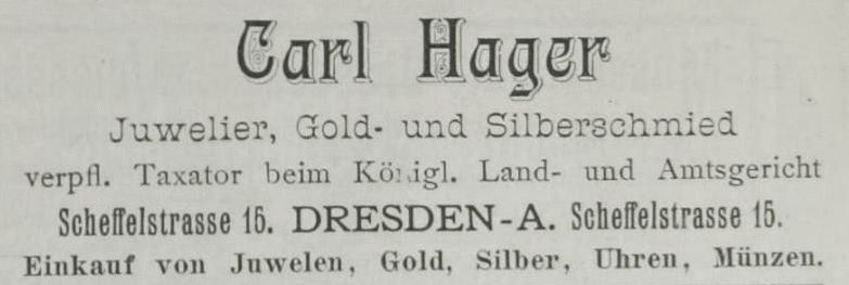 Scheffelstra&szlig;e 15 (1872-89 Scheffelstra&szlig;e 8)  Dresden