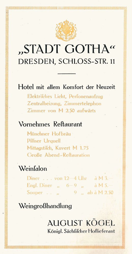 Schloßstraße 11 (-1858 Schlossgasse 8, 1858-87 Schloßstr. 8) / Kleine Brüdergasse Dresden Schloßstraße 11 (-1858 Schlossgasse 8, 1858-87 Schloßstr. 8) / Kleine Brüdergasse Dresden