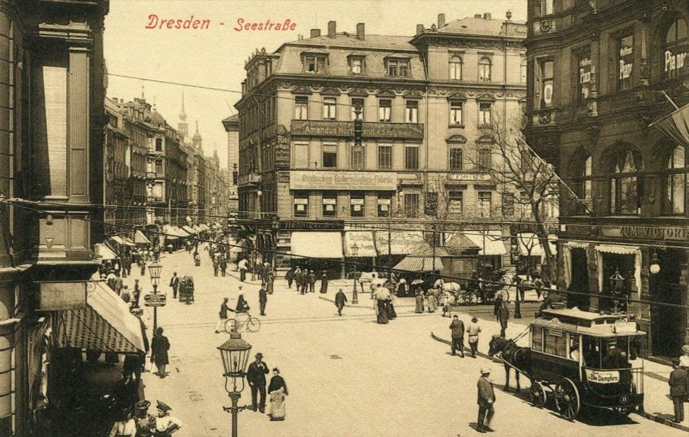 Seestraße 21 (Seegasse 10, -1887 Seestraße 10) / Ringstraße (Friedrichsring) Dresden Seestraße 21 (Seegasse 10, -1887 Seestraße 10) / Ringstraße (Friedrichsring) Dresden