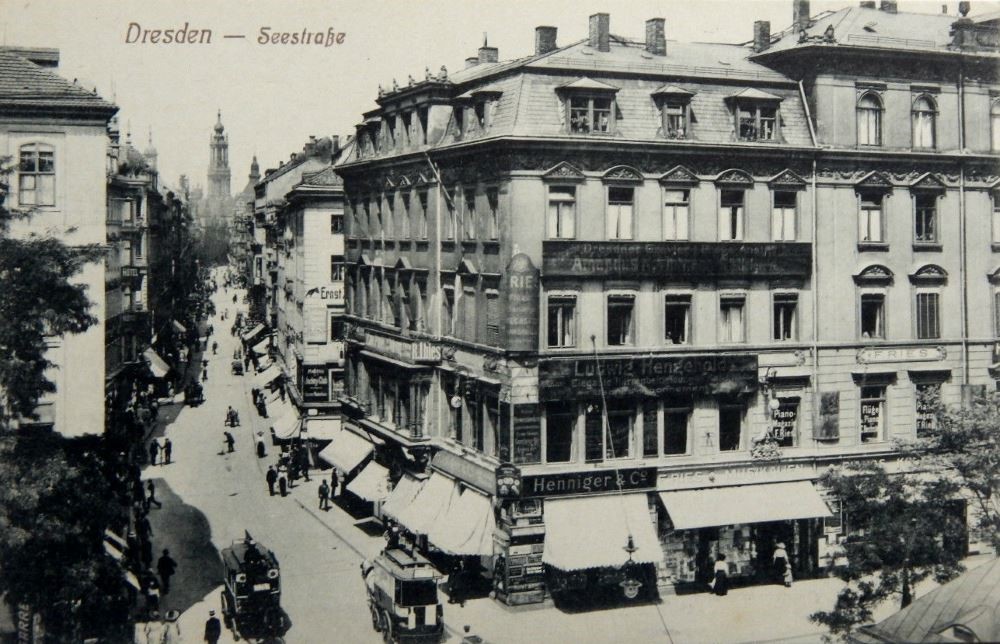 Seestraße 21 (Seegasse 10, -1887 Seestraße 10) / Ringstraße (Friedrichsring) Dresden Seestraße 21 (Seegasse 10, -1887 Seestraße 10) / Ringstraße (Friedrichsring) Dresden