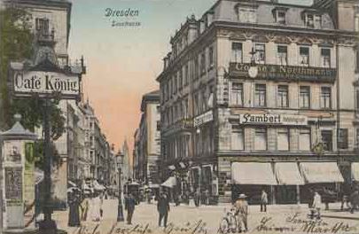 Seestraße 21 (Seegasse 10, -1887 Seestraße 10) / Ringstraße (Friedrichsring) Dresden Seestraße 21 (Seegasse 10, -1887 Seestraße 10) / Ringstraße (Friedrichsring) Dresden