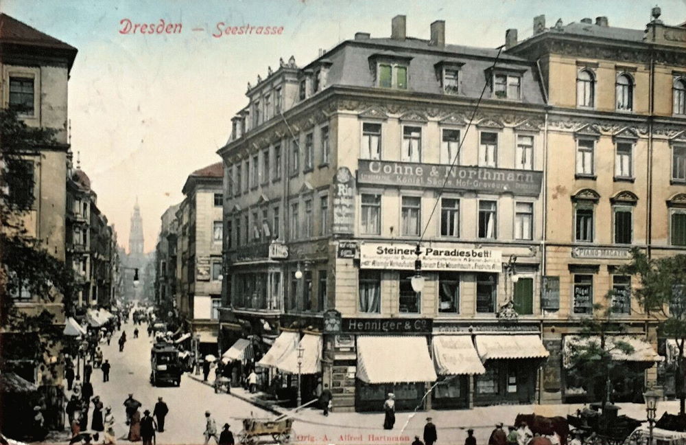 Seestraße 21 (Seegasse 10, -1887 Seestraße 10) / Ringstraße (Friedrichsring) Dresden Seestraße 21 (Seegasse 10, -1887 Seestraße 10) / Ringstraße (Friedrichsring) Dresden