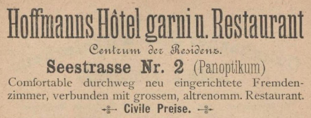 Seestra&szlig;e 7 (-1887 Seestra&szlig;e 2)  Dresden