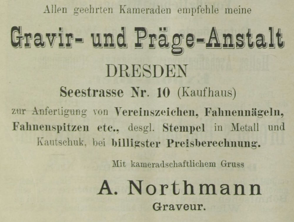 Seestraße 21 (Seegasse 10, -1887 Seestraße 10) / Ringstraße (Friedrichsring)  Dresden