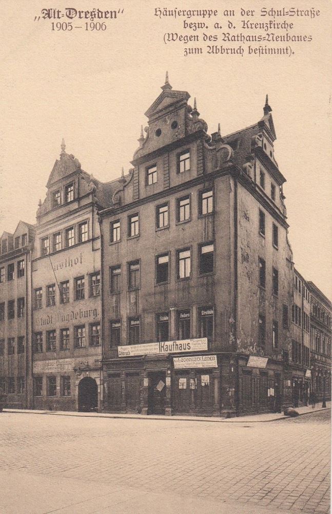 Schulgasse (Schulstraße) / An der Kreuzkirche 9,10  Dresden