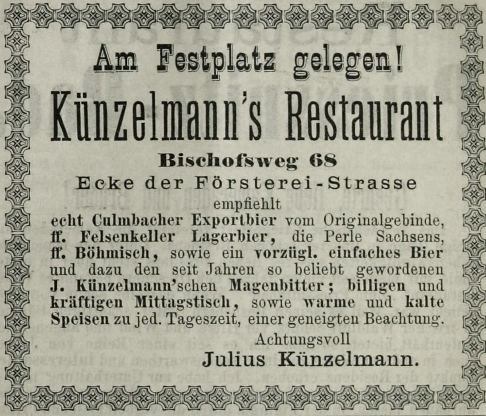 Bischofsweg 17 (-1893 Bischofsweg 68) / Paulstra&szlig;e  Dresden