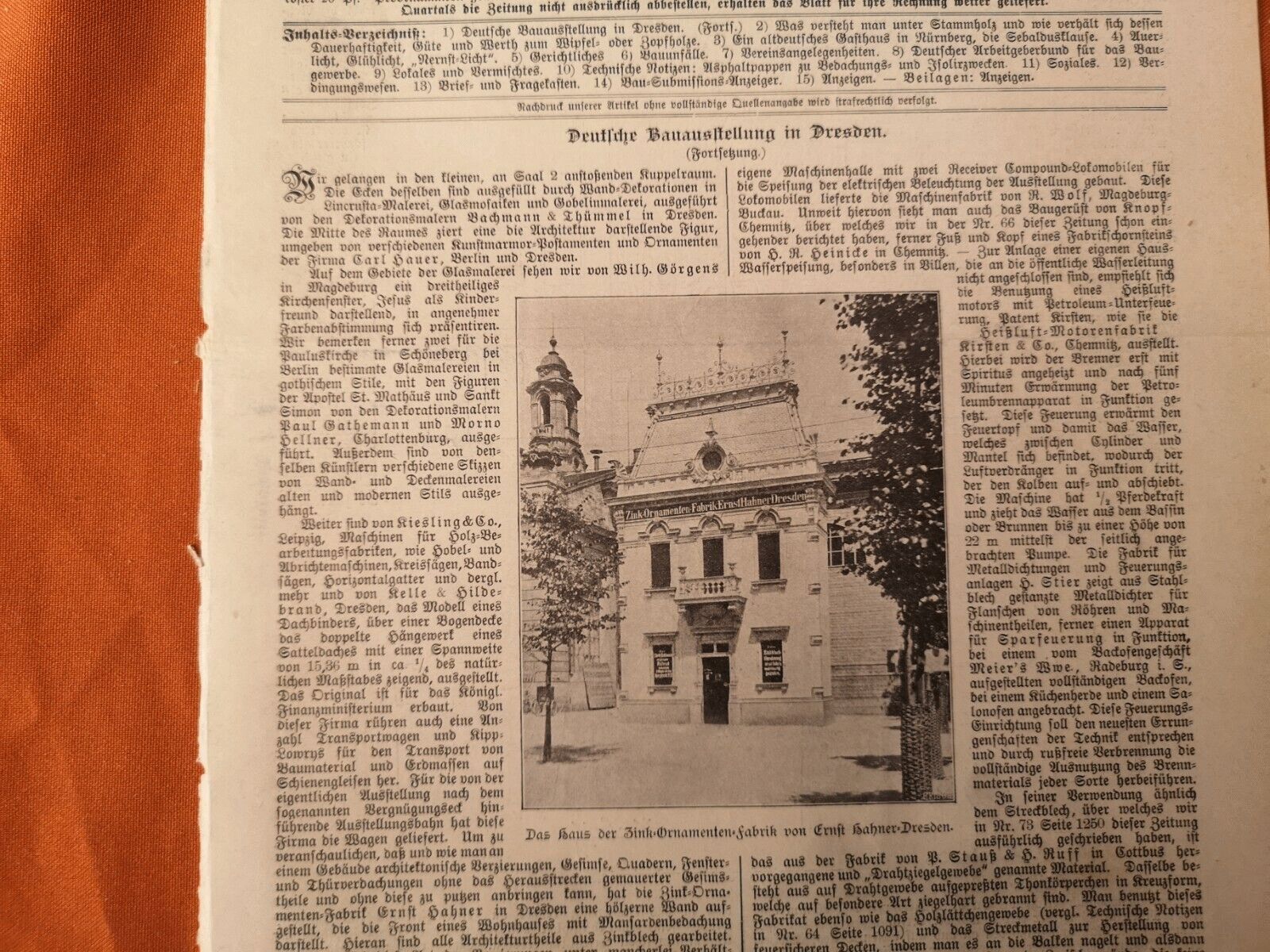 Deutsche Bauausstellung 1900  Dresden