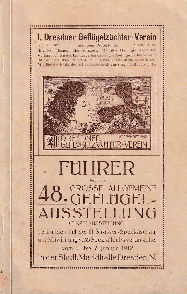 48. Gefl&uuml;gelausstellung 1912  Dresden