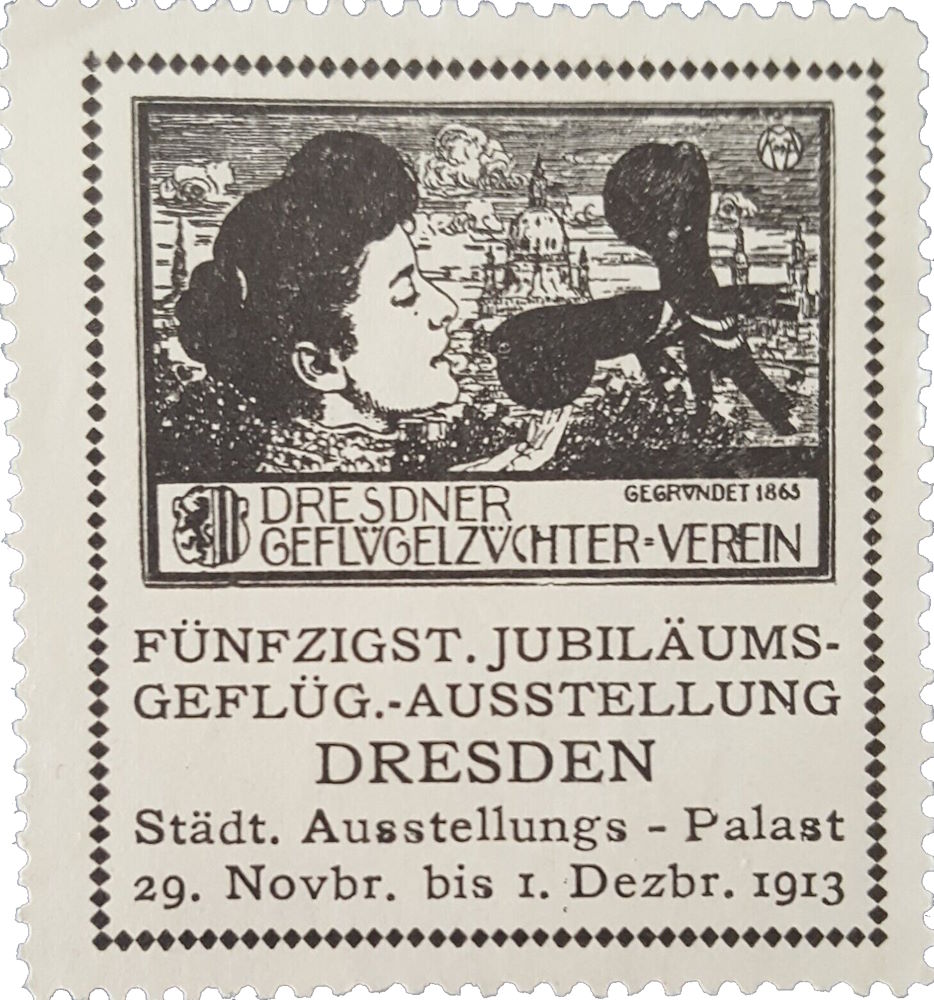 50. Gefl&uuml;gelausstellung 1913  Dresden