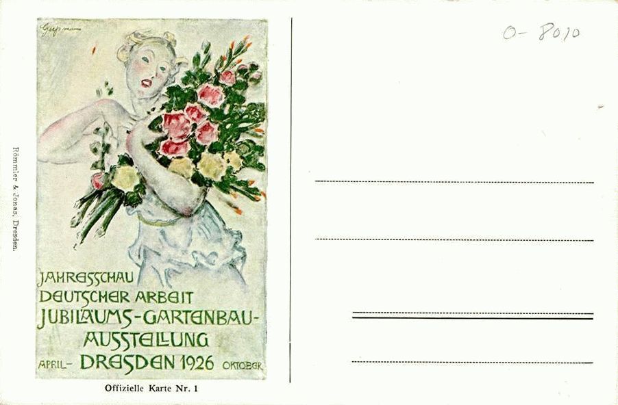 Jubiläums-Gartenbau-Ausstellung 1926  Dresden