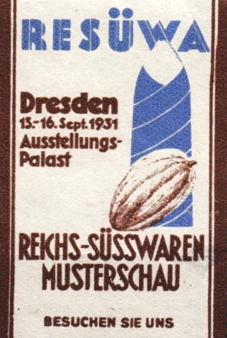 RESÜWA Reichs- Süsswaren- Musterschau  Dresden