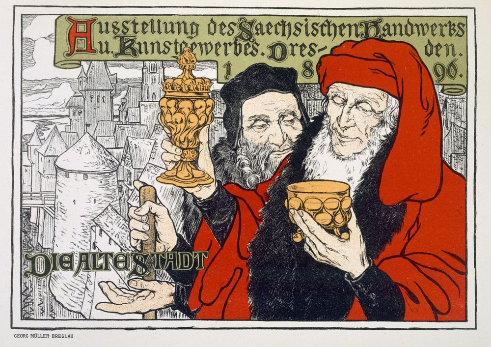 Sächsische Handwerks- und Kunstgewerbeausstellung 1896 Die alte Stadt Dresden Sächsische Handwerks- und Kunstgewerbeausstellung 1896 Die alte Stadt Dresden