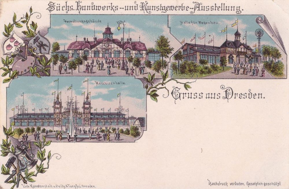 Sächsische Handwerks- und Kunstgewerbeausstellung 1896  Dresden