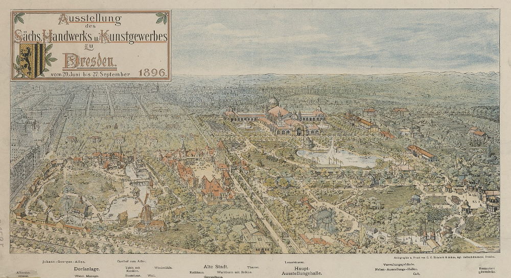 S&auml;chsische Handwerks- und Kunstgewerbeausstellung 1896  Dresden