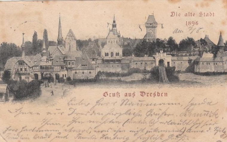 Die alte Stadt 1896  Dresden