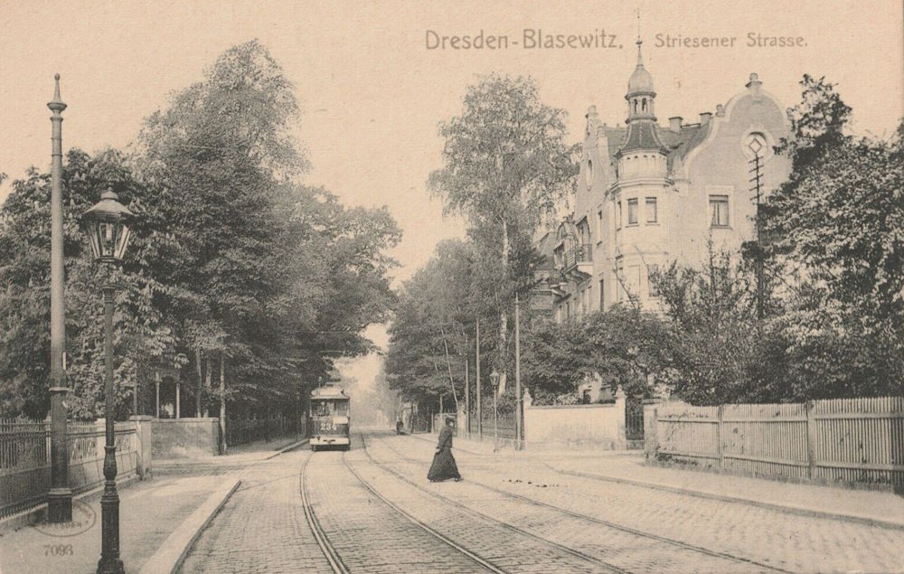 Berggartenstra&szlig;e 6 (Berggartenstra&szlig;e 34) / H&uuml;blerstra&szlig;e (Striesener Stra&szlig;e)  Dresden