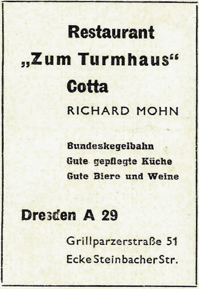 Grillparzerstra&szlig;e 51 / Steinbacher Stra&szlig;e  Dresden