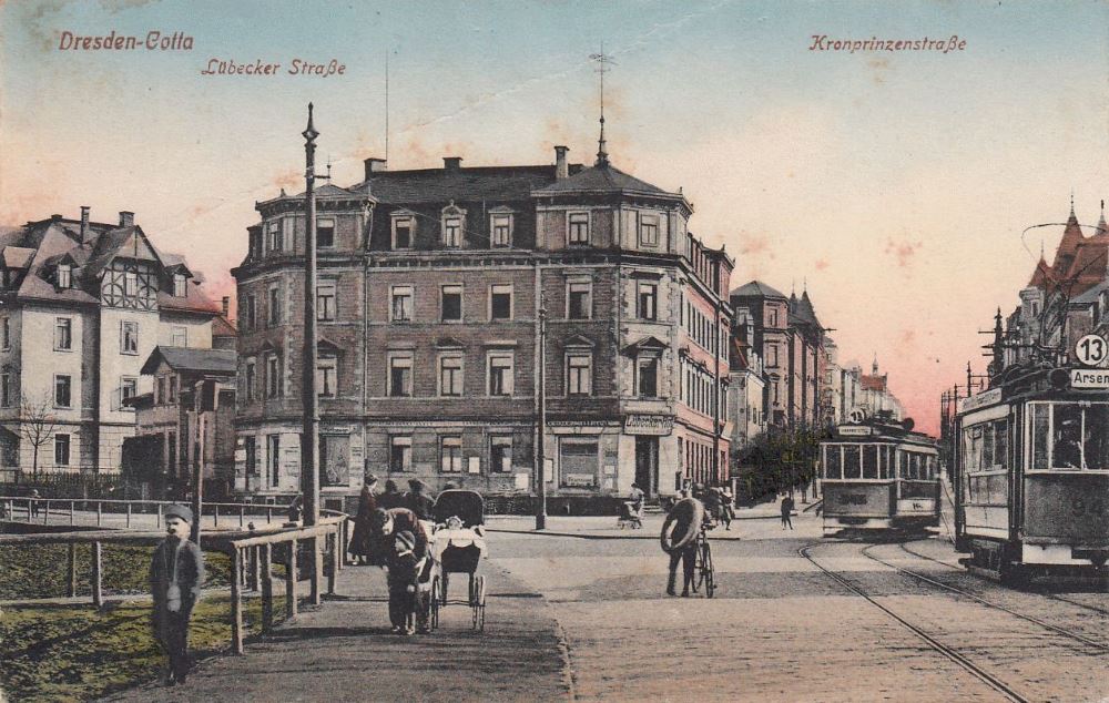 Lübecker Straße 77 / Rudolf- Renner- Straße (Kronprinzenstraße) Dresden Lübecker Straße 77 / Rudolf- Renner- Straße (Kronprinzenstraße) Dresden