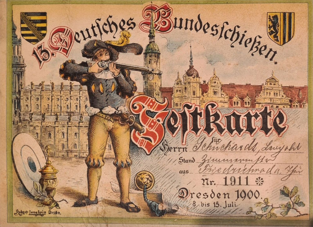 13. Deutsches Bundesschiessen 1900  Dresden