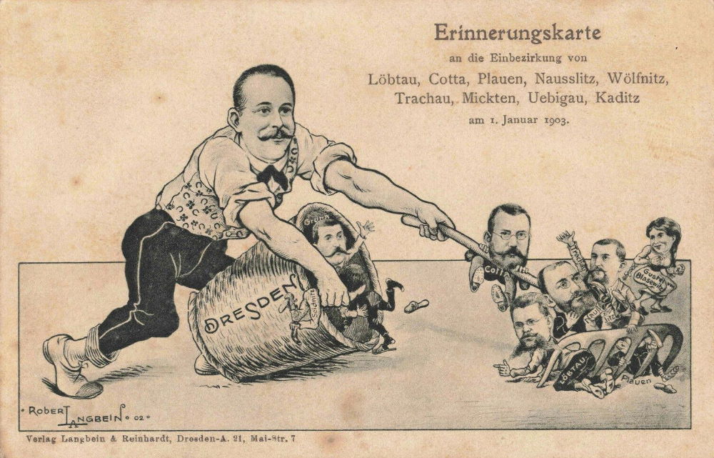 1903 Einbezirkung  Dresden