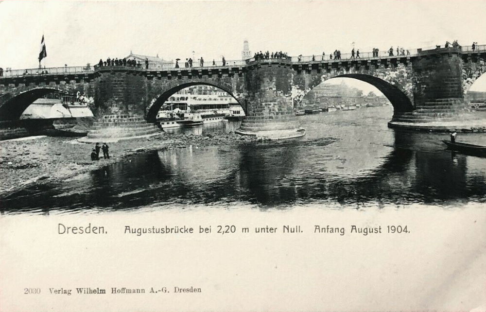 1904 Niedrigwasser  Dresden