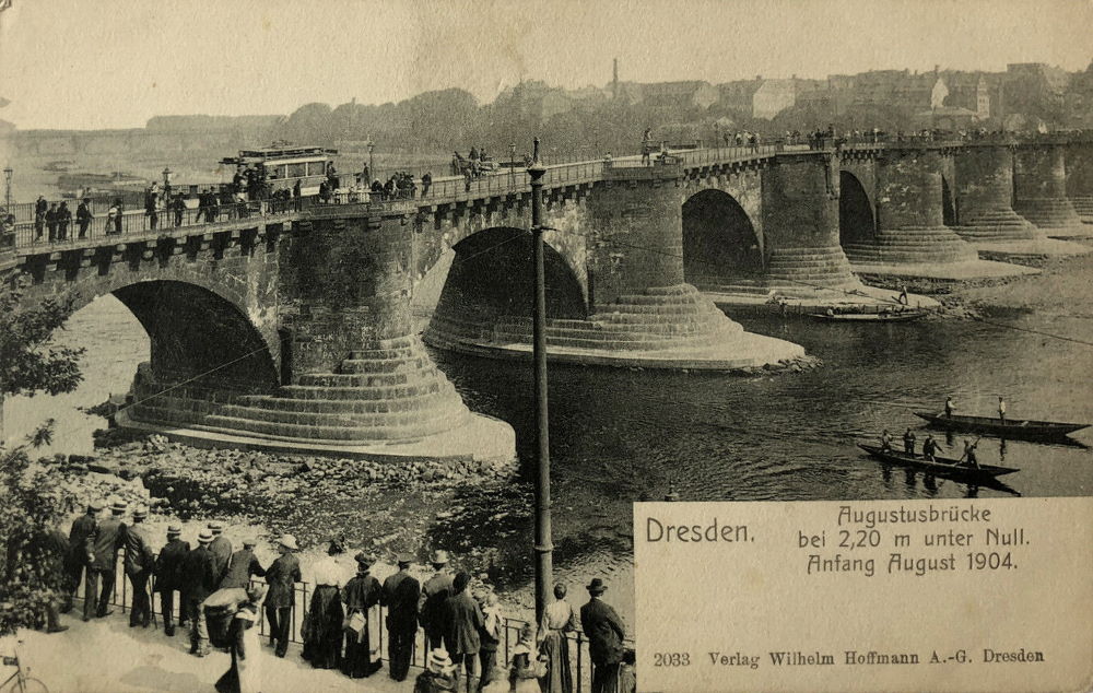 1904 Niedrigwasser  Dresden