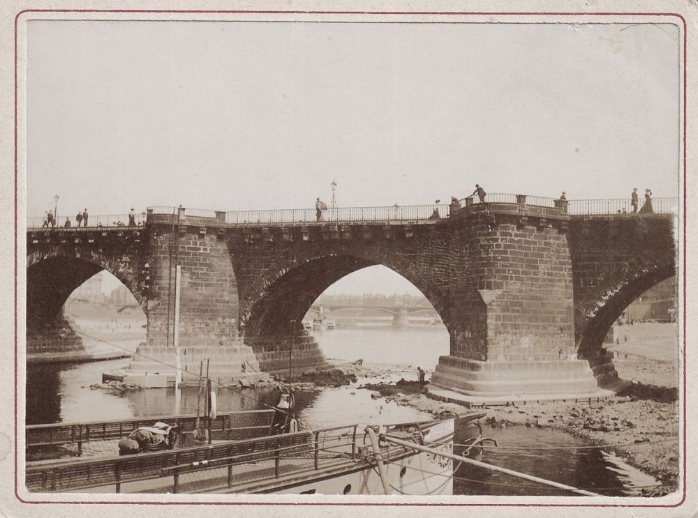 1904 Niedrigwasser  Dresden
