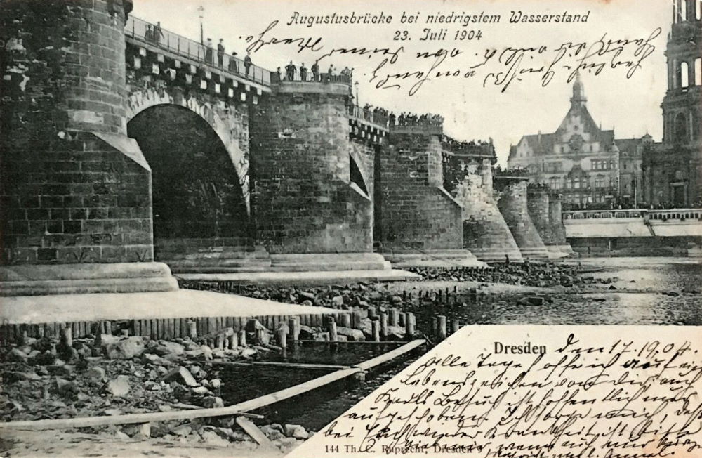 1904 Niedrigwasser  Dresden
