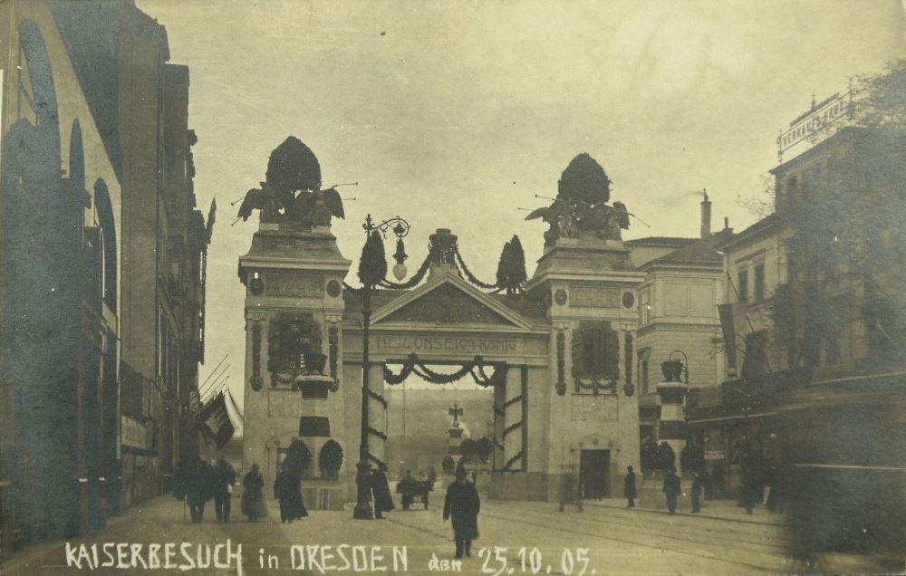 Besuch des Deutschen Kaisers 25.10.1905  Dresden