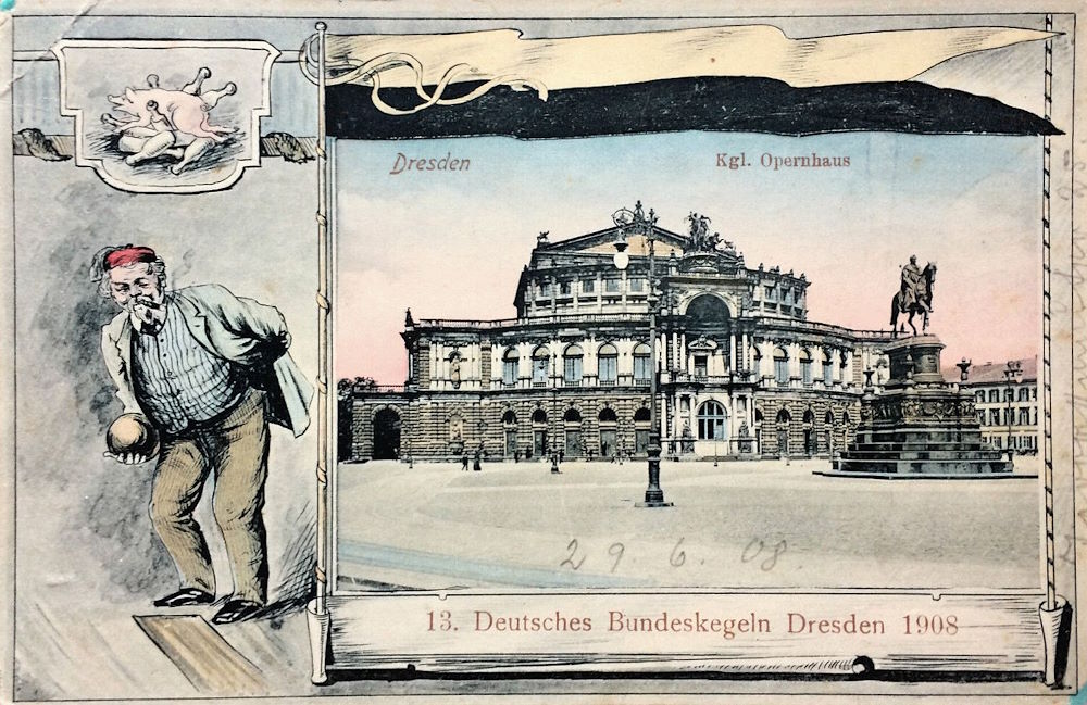 1908 13. Deutsches Bundeskegeln  Dresden