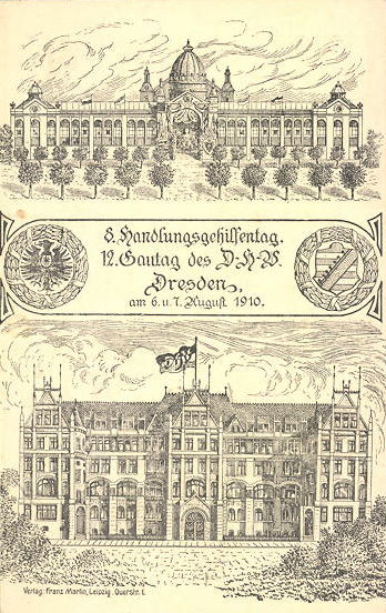 1910 8. Handlungsgehilfentag  Dresden