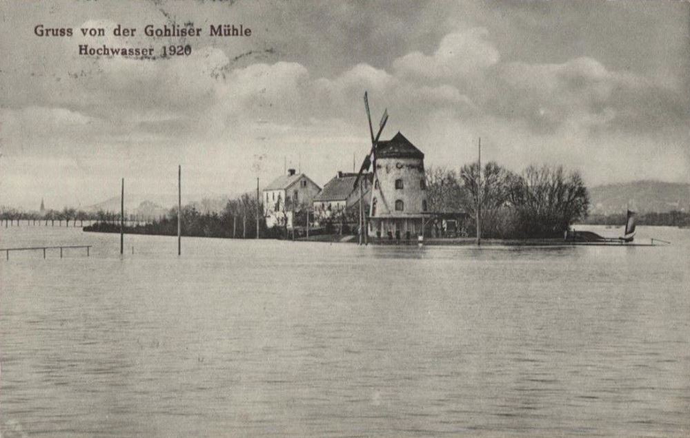 1920 Hochwasser  Dresden