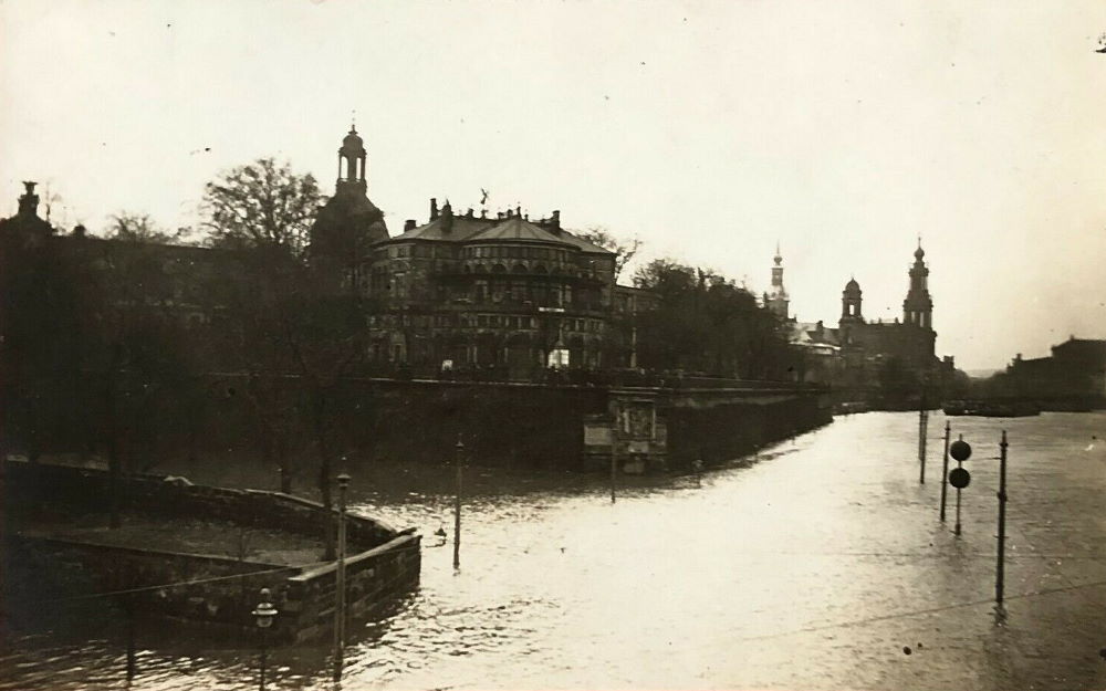 1920 Hochwasser  Dresden