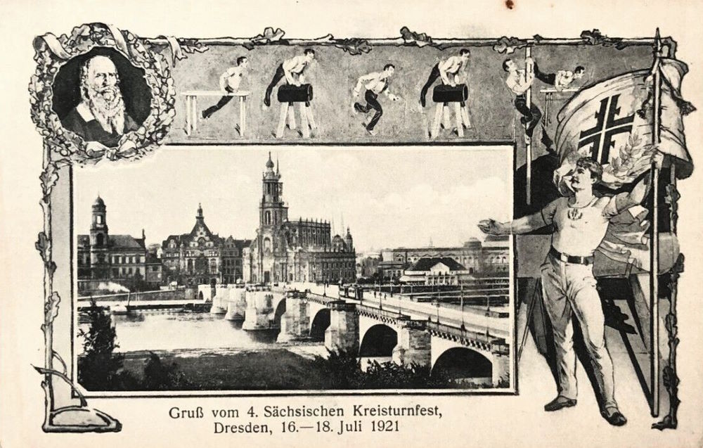 4. S&auml;chsisches Kreisturnfest 1921  Dresden