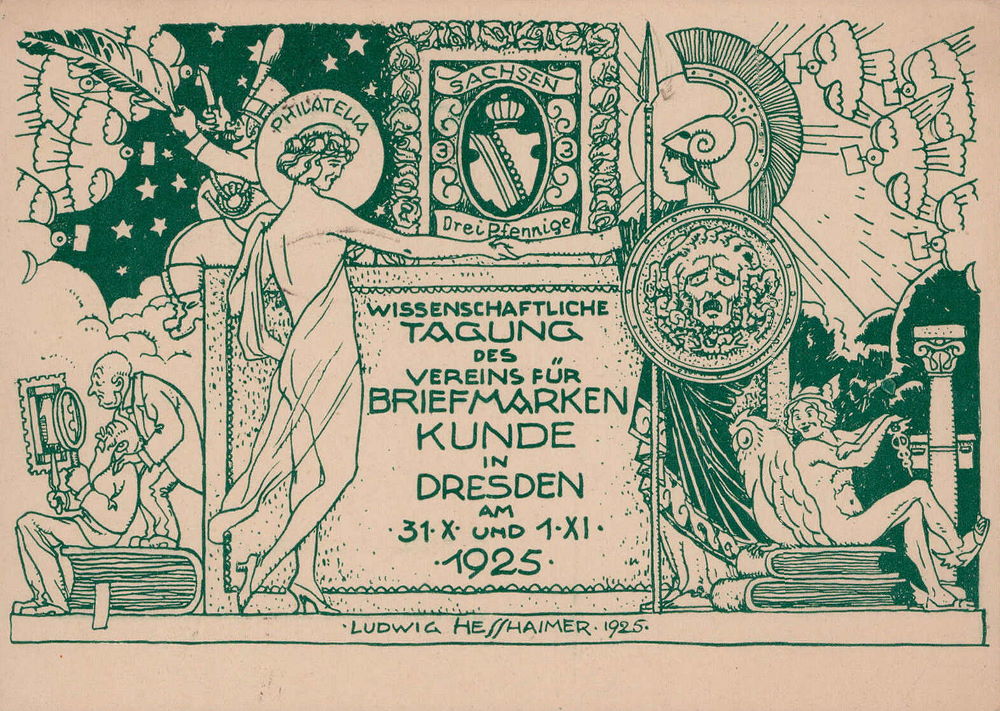 Tagung des Vereins f&uuml;r Briefmarkenkunde 1925  Dresden